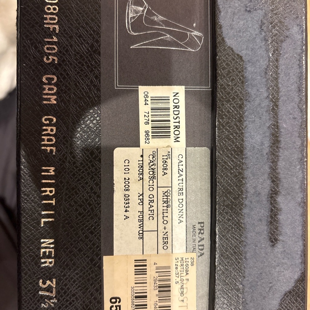 Prada FW2008 Graphic Suede Pumps | Camoscio Grafic | Size 37.5 - Picture 9 of 9